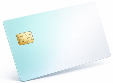 Credit card with chip